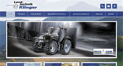 Desktop Screenshot of landtechnik-klinger.de